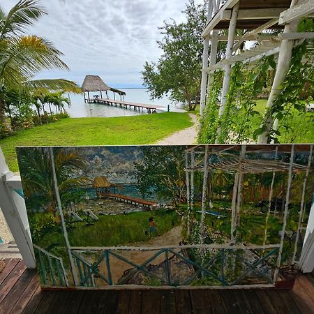 Hermosa Cabaña Caribeña en la Laguna de Bacalar Exterior foto