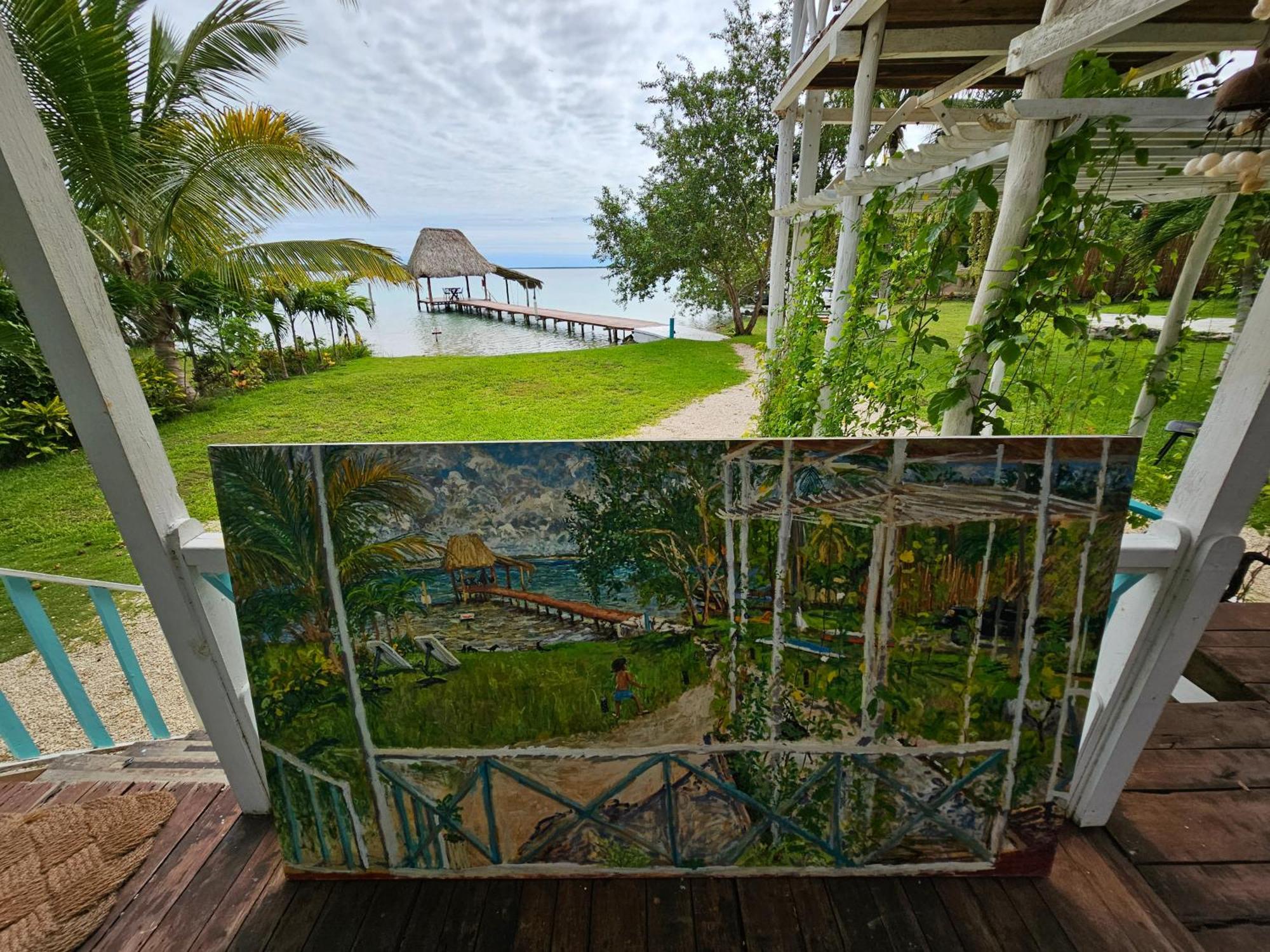 Hermosa Cabaña Caribeña en la Laguna de Bacalar Exterior foto
